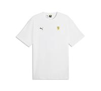 T-Shirt PUMA "Ferrari Graphic T-Shirt Herren", Herren, Gr. XL, weiß, Obermaterial: 100% Baumwolle. Rippe: 70% Baumwolle, 30% Polyester, regular fit, Rundhals, Shirts T-Shirt (60009201-XL) weiß