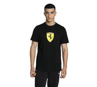 PUMA Ferrari Race Herren-T-Shirt, großes Schild, Motorsport, Schwarz, S