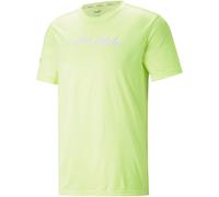 PUMA Fit Logo T-Shirt Herren 38 - fast yellow L