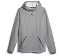 PUMA Herren Fit Taped Pwrfleece Hoodie Pullover, Cooles Dunkelgrau, M
