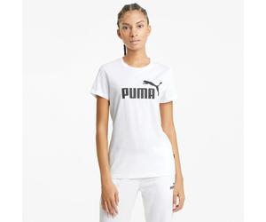 Puma Fitness-Shirt Essentials Logo (100% Baumwolle) weiss Damen, Größe L