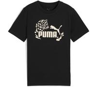 PUMA Flaming Love Graphic T-Shirt Mädchen 01 - PUMA black 152