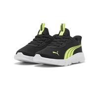 Slip-On Sneaker PUMA "FLEXFOCUS SLIPTECH PS", Mädchen, Gr. 34, schwarz (lime squeeze, puma schwarz, puma weiß), Textil, Schuhe, SLIPTECH™ Technologie: praktisches Anziehen ohne Hände (66174013-34) lim