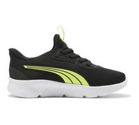 Slip-On Sneaker PUMA "FLEXFOCUS SLIPTECH PS", Mädchen, Gr. 31, schwarz (lime squeeze, puma schwarz, puma weiß), Textil, Schuhe, SLIPTECH™ Technologie: praktisches Anziehen ohne Hände (66174013-31) lim