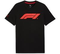 Puma F1 Essentials Logo T-Shirt schwarz/rot - M