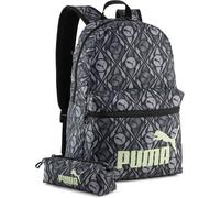 PUMA Freizeittasche PHASE AOP Backpack Set (091733) ONE SIZE PUMA Black-Apple Spritz-Football AOP