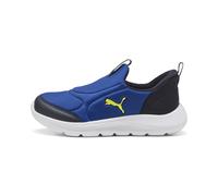 Sneaker PUMA "Fun Racer 2 SLIPTECH™ Sneakers Kinder", Damen, Gr. 34.5, vivid blau lemon sherbert gelb, Schuhe Sneaker (96489830-34,5) vivid blau lemon sherbert gelb