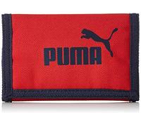 PUMA Unisex Geldbeutel - Phase Wallet, Logoprint, 8x13x2cm (HxBxT) Rot
