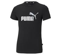 PUMA Girl's ESS Logo Tee G Shirt, schwarz, 164