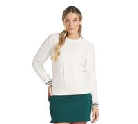 Puma Golf Damen W Kate Cable Knit Sweater Pullover, Warmweiß, Groß