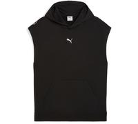Kapuzensweatshirt PUMA "M GRAPHIC FRENCH TERRY SLEEVELESS HOODIE", Herren, Gr. XL, schwarz (puma schwarz), Sweatware, Obermaterial: 70% Baumwolle, 30% Polyester, sportlich, regular fit normal, ohne Är