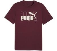 Puma GRAPHIC NO.1 LOGO TEE Herren-T-Shirt, weinrot, größe XL