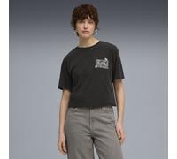 PUMA Graphic Paradise Mindset Washed Relaxed T-Shirt Damen, Kleidung, Schwarz, XS Black