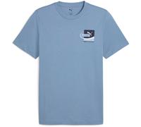 PUMA Graphic Small Box T-Shirt Herren 34 - cool blue S