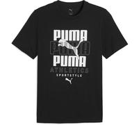Puma GRAPHIC STACKED TEE Herren T-Shirt, schwarz, größe XXL