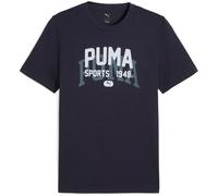Puma GRAPHIC VARSITY TEE Herren T-Shirt, dunkelblau, größe M