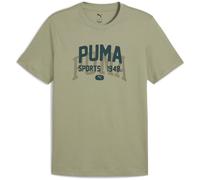 Puma Graphic Varsity T-Shirt Herren | Mit Print | Lux Army | Größe: XXL Green