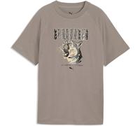 Puma Graphics Animal Relaxed Mädchen T-Shirt, braun 152