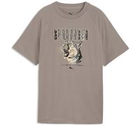 Puma Graphics Animal Relaxed Mädchen T-Shirt, braun, Gr. 164