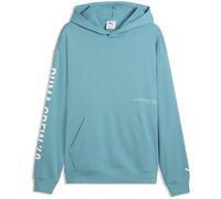 PUMA Graphics French Terry Hoodie Herren 46 - baltic sea blue XXL
