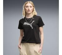 PUMA Graphics Lace Cat T-Shirt Damen, Kleidung, Schwarz, L