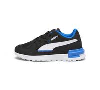 Sneaker PUMA "Graviton AC Sneaker Jugendliche", Kinder, Gr. 35, bunt (schwarz, weiß racing blau), Obermaterial: Textil, Synthetik; Futter: Textil; Innensohle: Textil; Laufsohle: Synthetik, Schuhe (283