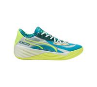 Puma Hallen-Indoorschuhe All-Pro Nitro Hoops Dreamz (Basketball) blau/limegelb Herren, Größe Euro (US) 46 (12)