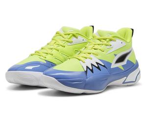 Puma Hallen-Indoorschuhe Genetics limegrün/blau Herren, Größe Euro (US) 43 (10)