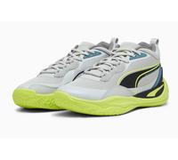 Puma Hallen-Indoorschuhe Playmaker Pro grau/lime Herren, Größe Euro (US) 44 (10,5)