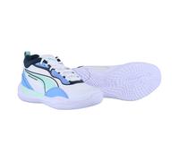 Puma Hallen-Indoorschuhe Playmaker Pro weiss/minty burst Herren, Größe Euro (US) 45 (11,5)