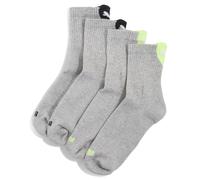 PUMA Women's Heart Logo Recycled Cotton Sock, Grey Melange, 39-42 (2er Pack)