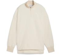PUMA HER Oversized 1/2-Zip Winterized Crew Sweatshirt Damen 87 - alpine snow XS