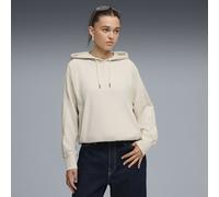 Puma Hoodie HER Oversized Damen French Terry Weiß Größe XL
