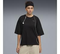 PUMA HER Oversized T-Shirt Damen, Kleidung, Schwarz, L Black