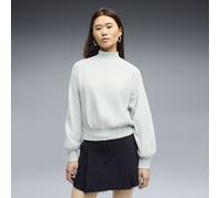 PUMA HER Relaxed Crew Sweatshirt mit Stehkragen Damen, Kleidung, Grün, S