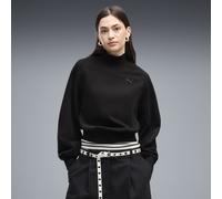 PUMA HER Relaxed Crew Sweatshirt mit Stehkragen Damen, Kleidung, Schwarz, XL