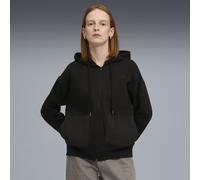 PUMA HER Relaxed Kapuzenjacke Damen, Kleidung, Schwarz, XXS Black