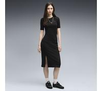 PUMA HER Slim Geripptes Kleid Damen, Kleidung, Schwarz, XXL