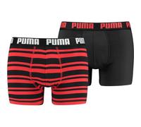 PUMA Heritage Stripe Herren-Boxershorts 2er-Pack (601015001) M red / black