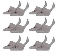 PUMA Herren 2er Pack Footie Socken Grau Melange 43-46