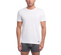 PUMA Herren Men's 3 Pack Crew Neck T-Shirts Unterhemd, Weiss/opulenter Garten, L (3er Pack)