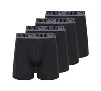 PUMA Herren 4 Pack Active Stretch Boxer Briefs Retroshorts, Schwarz, Large