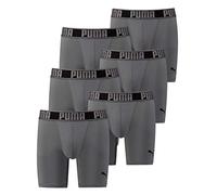 PUMA Herren Active Long Funktions-Boxer-Short Hang im 6er Vorteilspack - 400 (Grey) - S