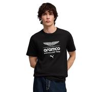 PUMA x ASTON MARTIN ARAMCO F1® TEAM Essentials T-Shirt Herren, Accessoires, Schwarz, S