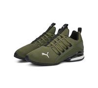 PUMA Herren Axelion Refresh Laufschuhe 42.5 Green Moss Black Feather Gray