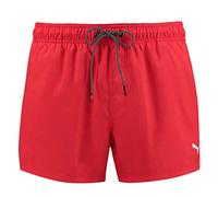 PUMA Herren Badehose Badeshorts Logo Short Length Swim Shorts, Farbe:Red, Bekleidungsgröße:XXL