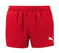 PUMA Herren Badehose Kurze Badeshorts Männer schnelltrocknend Größen XS - XXL, Farbe:Red, Bekleidungsgröße:S