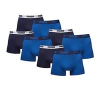 PUMA Herren Basic Boxer Boxershort Unterhose 8 er Pack (True Blue, L)