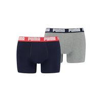 PUMA Herren Basic Boxers Unterwäsche, Blue / Grey Melange, L EU
