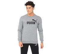 PUMA Herren Big Logo Crew Tr Pullover, Medium Gray Heather, M EU